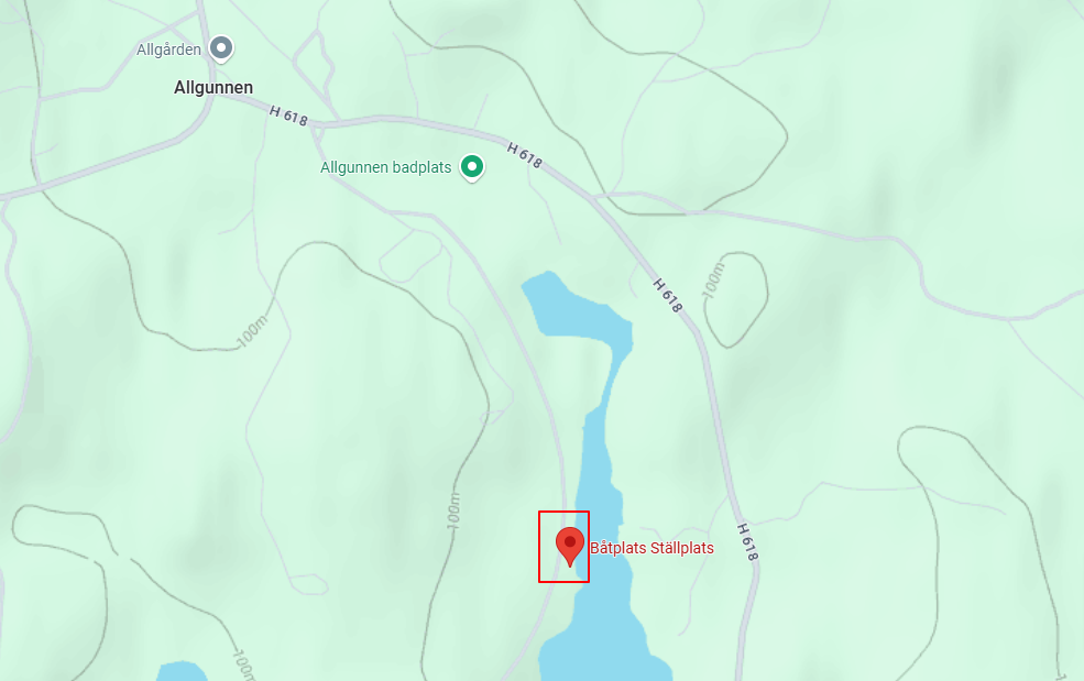 Bootsplatz und Stellplatz Lastkajen am Allgunnensee